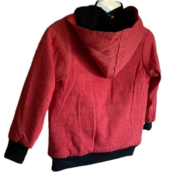 Kids Red Disney Jacket Mickey Ears Hooded - Picture 10 of 11